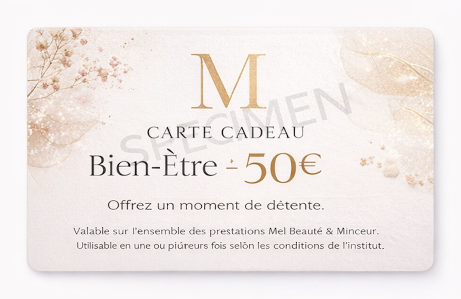 Carte Cadeau Bien-Être – 50€