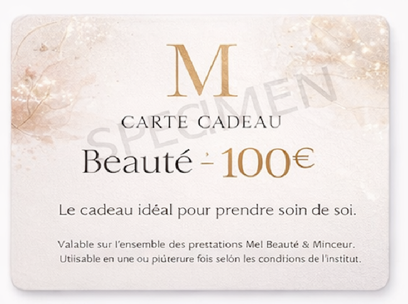 Carte Cadeau Beauté – 100€