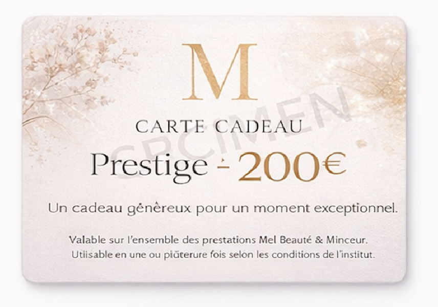 Carte Cadeau Prestige – 200€